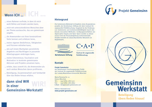 Falter, Gemeinsinn Werkstatt, Aussenseite