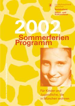 Landeshauptstadt München, Ferienprogramm, Titelseite
