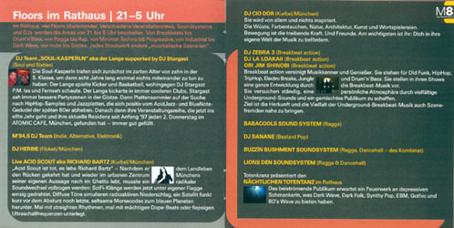 Programmheft, Innenseiten