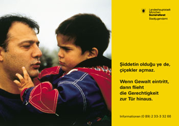 Landeshauptstadt München, Kampagne gegen Gewalt in der Familie
